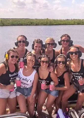 group picture swamp tour